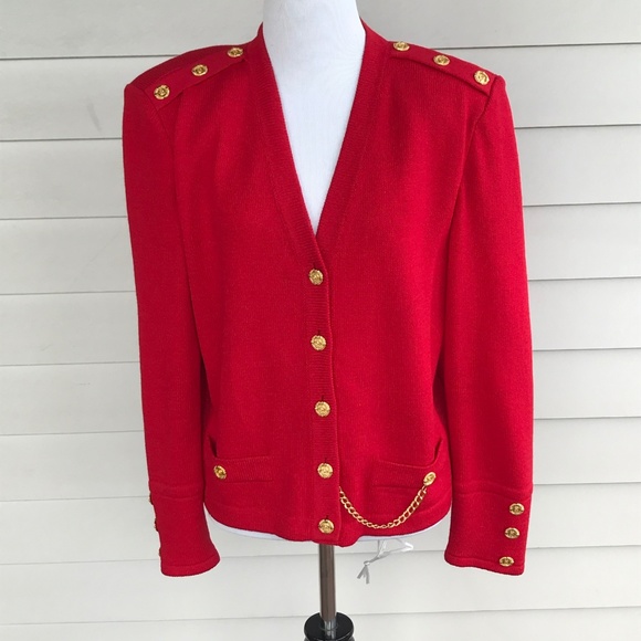St. John Collection Jackets & Blazers - St. John Collection Marie Gray Military Jacket
